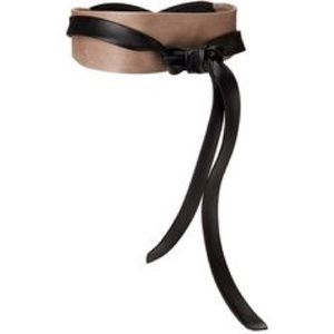 NEW! Ada Wrap Belt | Taupe Black Combo